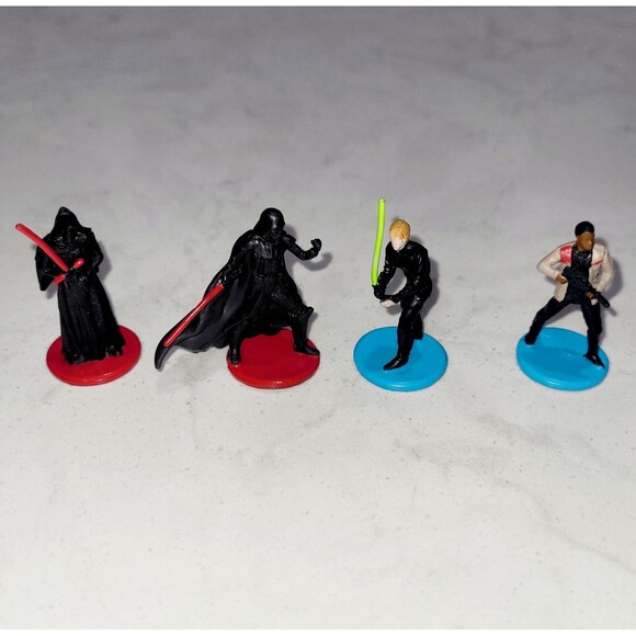 Monopoly Star Wars Force Awakens 4 Piece Complete Tokens & Cards 2014 EUC - Picture 1 of 8
